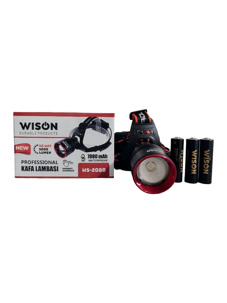 Wison WS-2080 Profesyonel Kafa Lambası 3000 Lümen 40 Watt