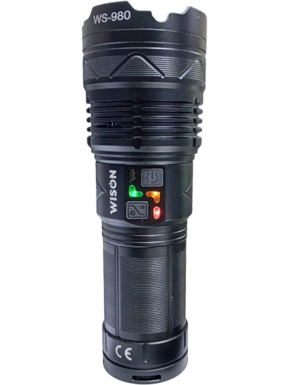 WISON 980 Profesyonel Zoomlu El Feneri | 60W – 7000 Lümen – 13.200 Mah – Type‑c – Metal Gövde