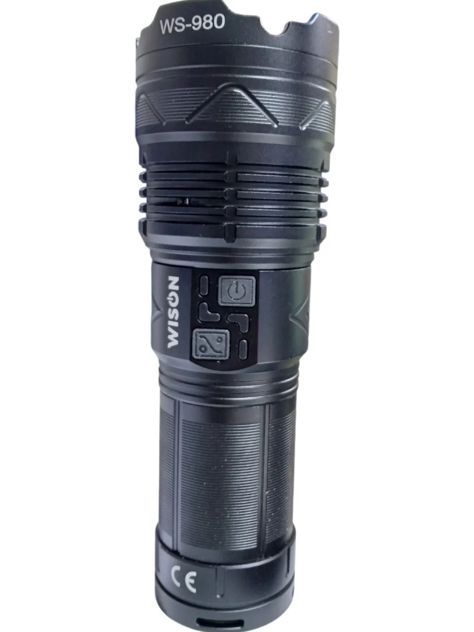 WISON 980 Profesyonel Zoomlu El Feneri | 60W – 7000 Lümen – 13.200 Mah – Type‑c – Metal Gövde