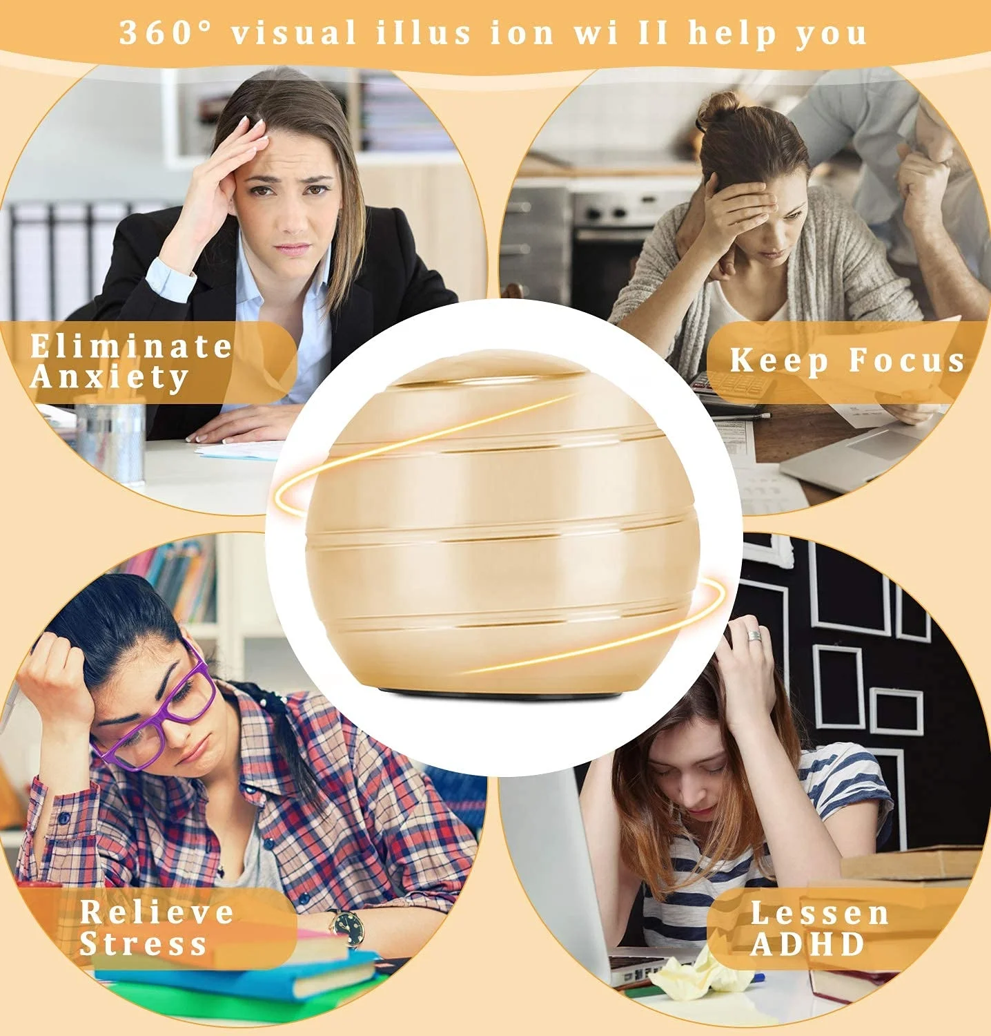 Ball Jiroskop Silindirik Gyro İllüzyon