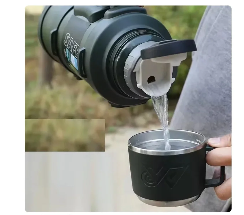 Safe Paslanmaz Çelik 3.2 Litre Termos 48 Saat Sıcak Soğuk Tutma