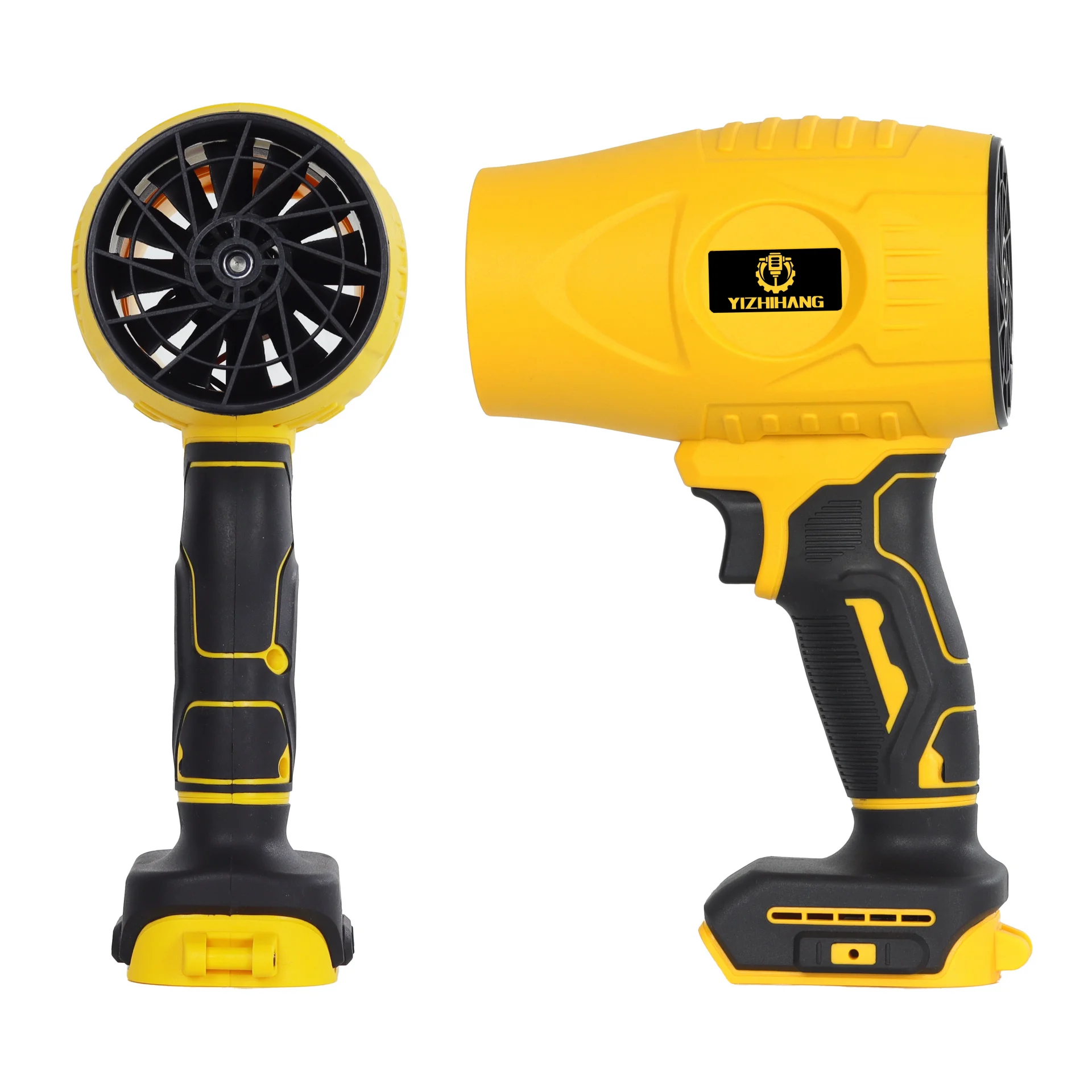 Gold Orion 21V Kablosuz Hava Üfleyici | 32.000RPM Turbo Fan, 12.000mAh Batarya, Bahçe & Araç Kurutma / Sarı