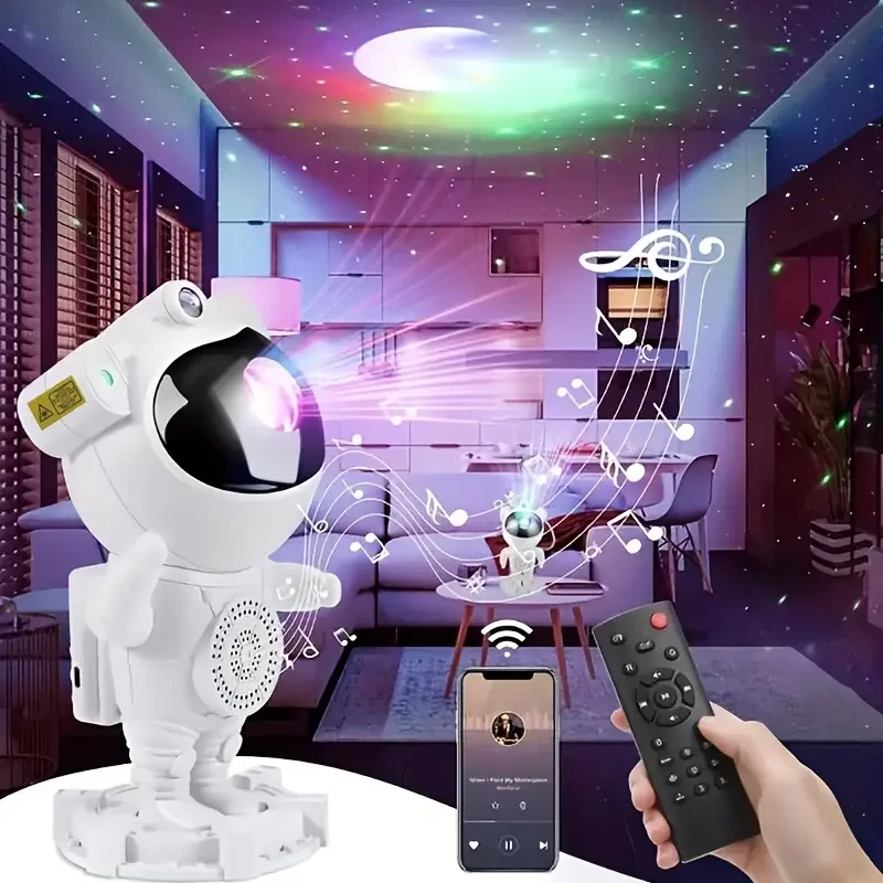 Akıllı Astronot Projeksiyon Gece Aydınlatma & Bluetooth Hoparlör