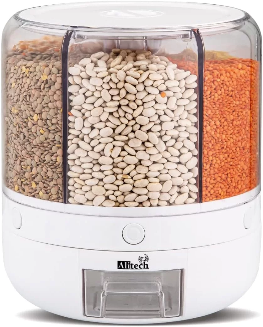 Alitech Kuru Gıda ve Bakliyat 6lı Erzak Saklama Kabı 6 Kg