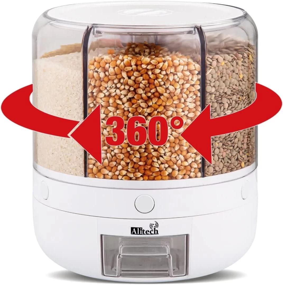 Alitech Kuru Gıda ve Bakliyat 6lı Erzak Saklama Kabı 6 Kg