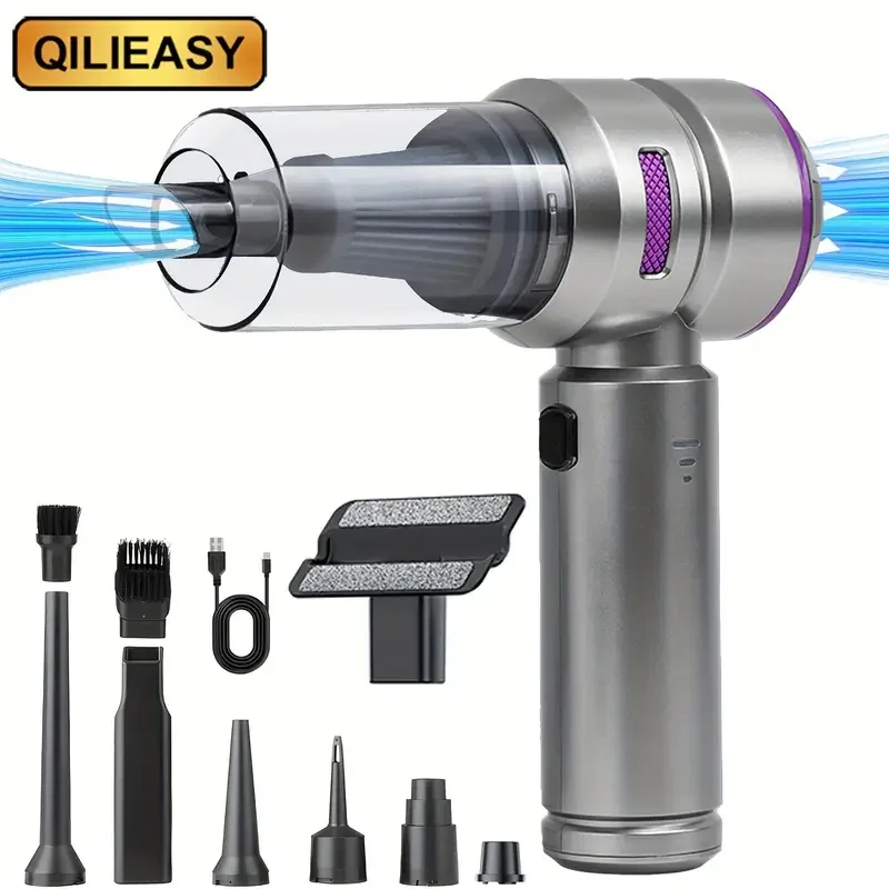 ST-6659 Plus Araç Süpürgesi Kablosuz El Süpürgesi – 16000 Pa Güç, USB Type-C, Fırçasız Motor