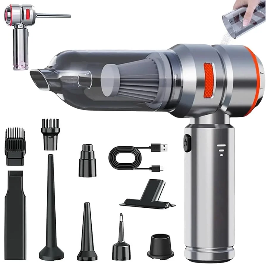 ST-6659 Plus Araç Süpürgesi Kablosuz El Süpürgesi – 16000 Pa Güç, USB Type-C, Fırçasız Motor