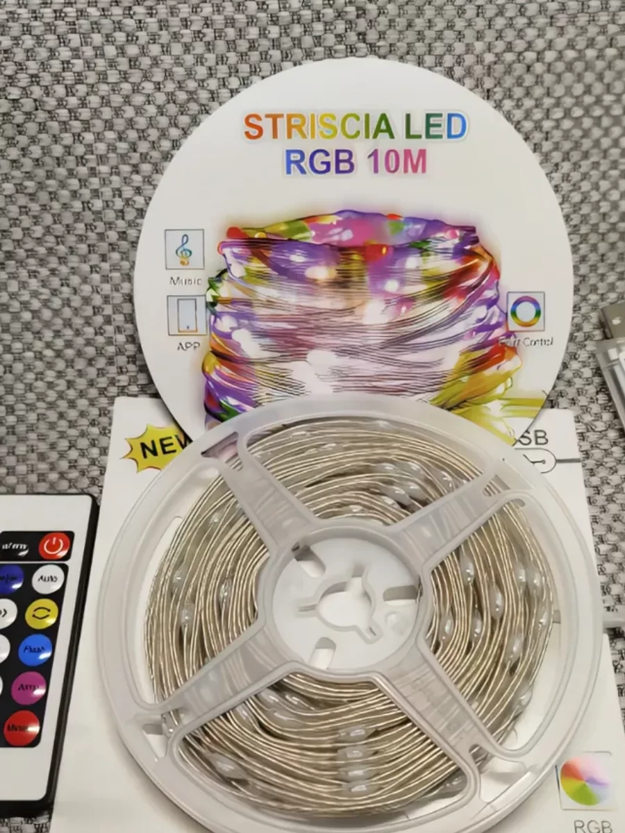 Egonex 10 Metre, Led Şerit, Usb Bağlantılı, Kumandalı, Ambiyans Işığı SDR-LED-109