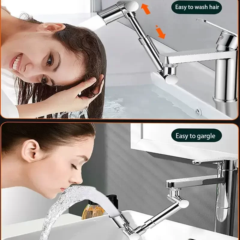Egonex 1080 Derece Dönebilen Mutfak ve Lavabo Bataryası Akrobat Musluk Ucu