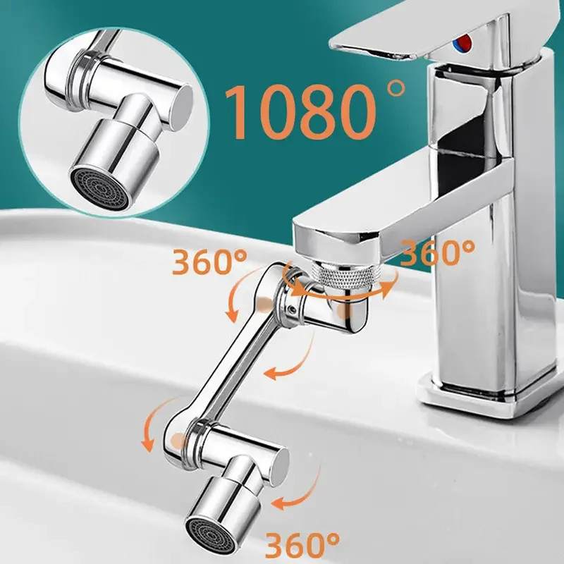 Egonex 1080 Derece Dönebilen Mutfak ve Lavabo Bataryası Akrobat Musluk Ucu