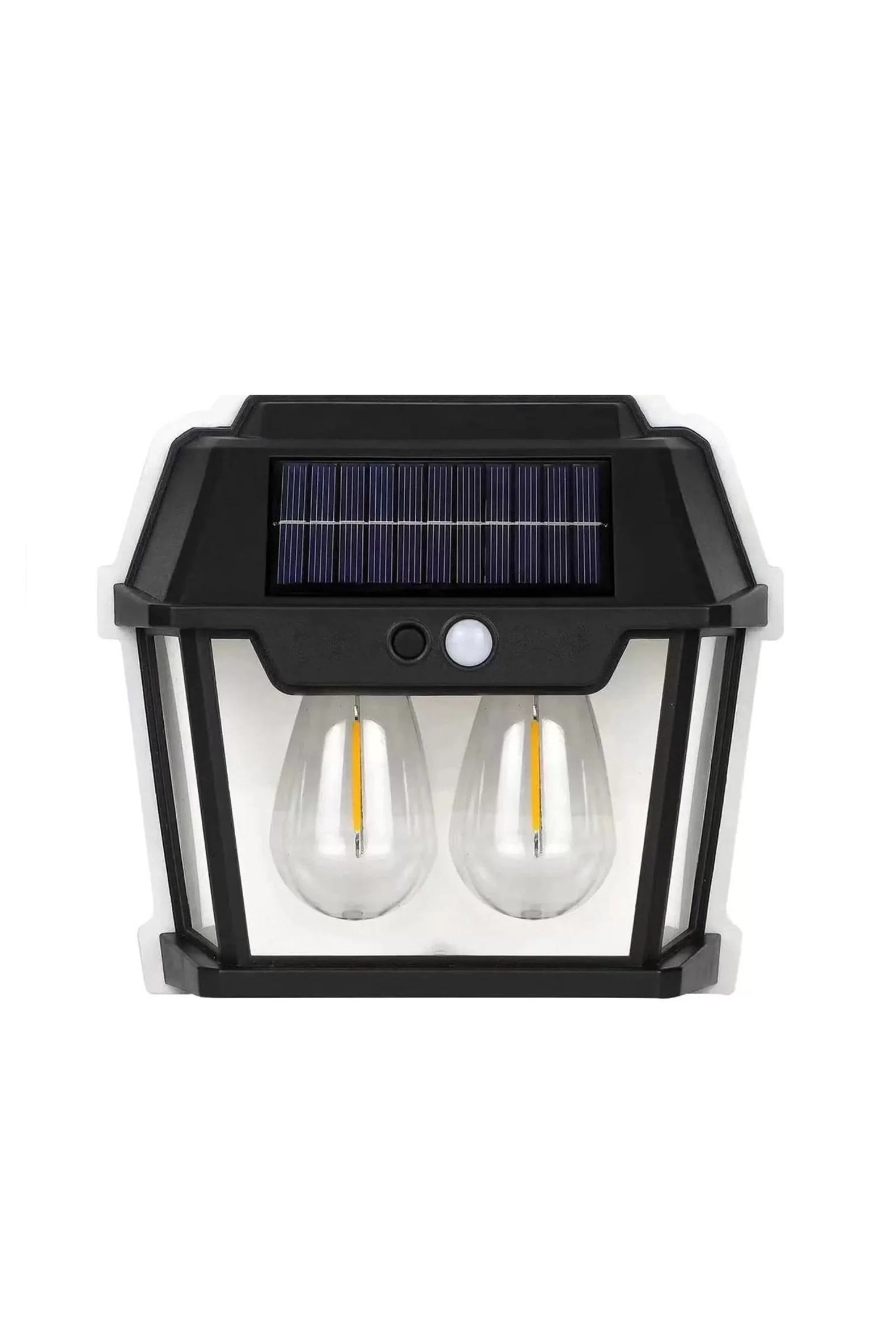 Egonex 2 Ampullü Hareket Sensörlü Solar Güneş Enerjili Ampul Led Duvar Lambası
