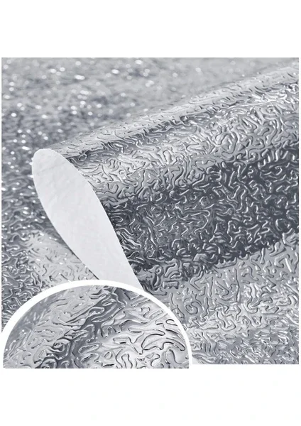 Egonex 2 Metre Kendinden Yapışkanlı Silinebilir Mutfak Tezgah Üstü Sticker Folyo Gümüş Renk Egonex 2 Metre Kendinden Yapışkanlı Silinebilir Mutfak Tezgah Üstü Sticker Folyo Gümüş Renk