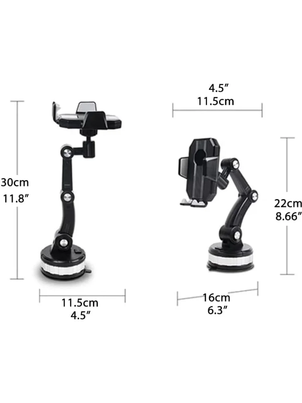 Egonex 360 Derece Dönebilen Ayarlanabilir Araç Içi Vantuzlu Telefon Tutucu