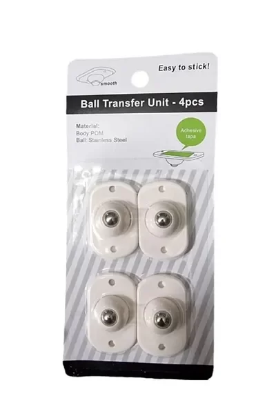Egonex 4 Adet Pratik 360 Derece Döner Tekerlek Bilyeli Eşya Kaydırma Aparatı Yapışkanlı Mini Tekerlekler