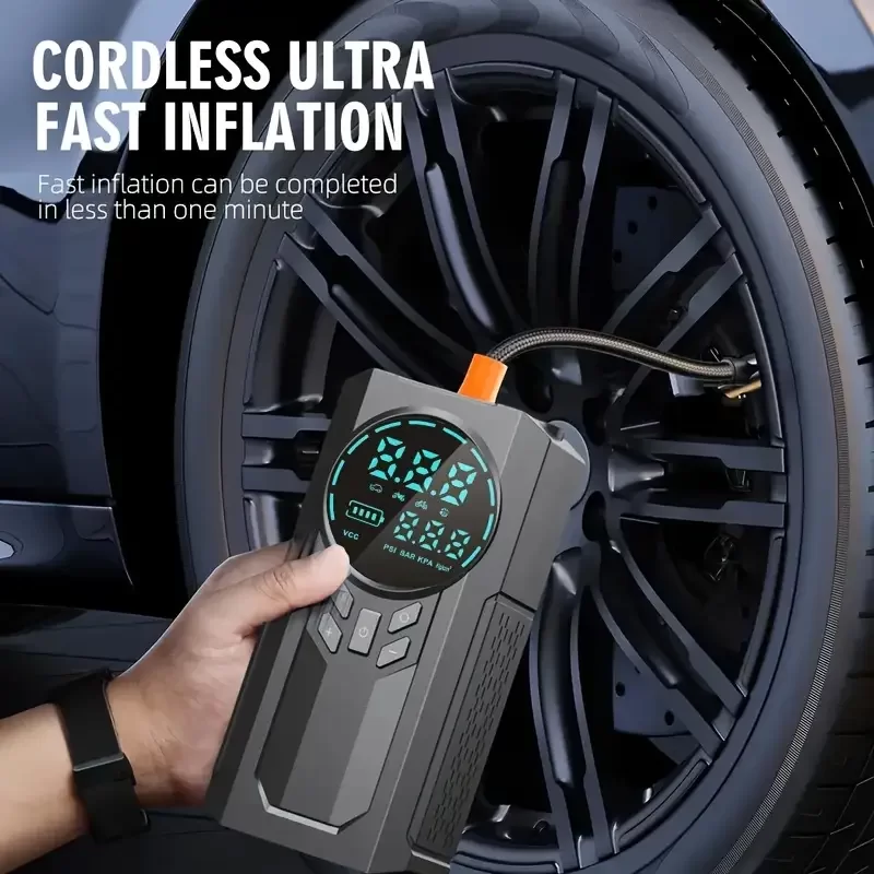Egonex 4’ü 1 Arada Lastik Şişirici – Akü Takviyesi – Powerbank – Led Işık