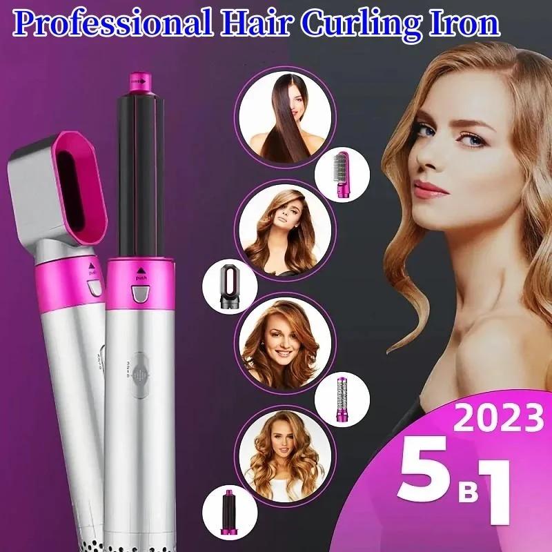 Egonex 5 in 1 Hava Üflemeli Saç Düzleştirici