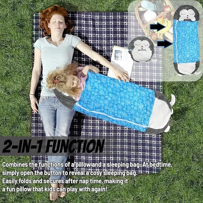 Egonex Çocuk Uyku Tulumu, 2si 1 Arada Uyku Tulumu Yastığı