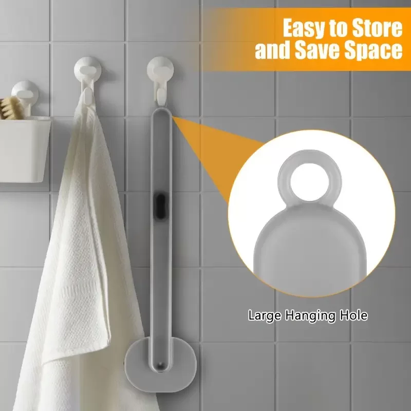 Egonex Duş Jeli Hazneli Uzun Saplı Banyo Sırt Fırçası