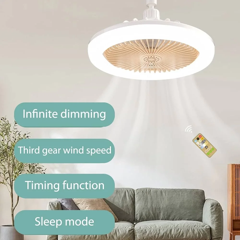 Egonex LED Işıklı Uzaktan Kumandalı Sessiz Tavan Vantilatörü
