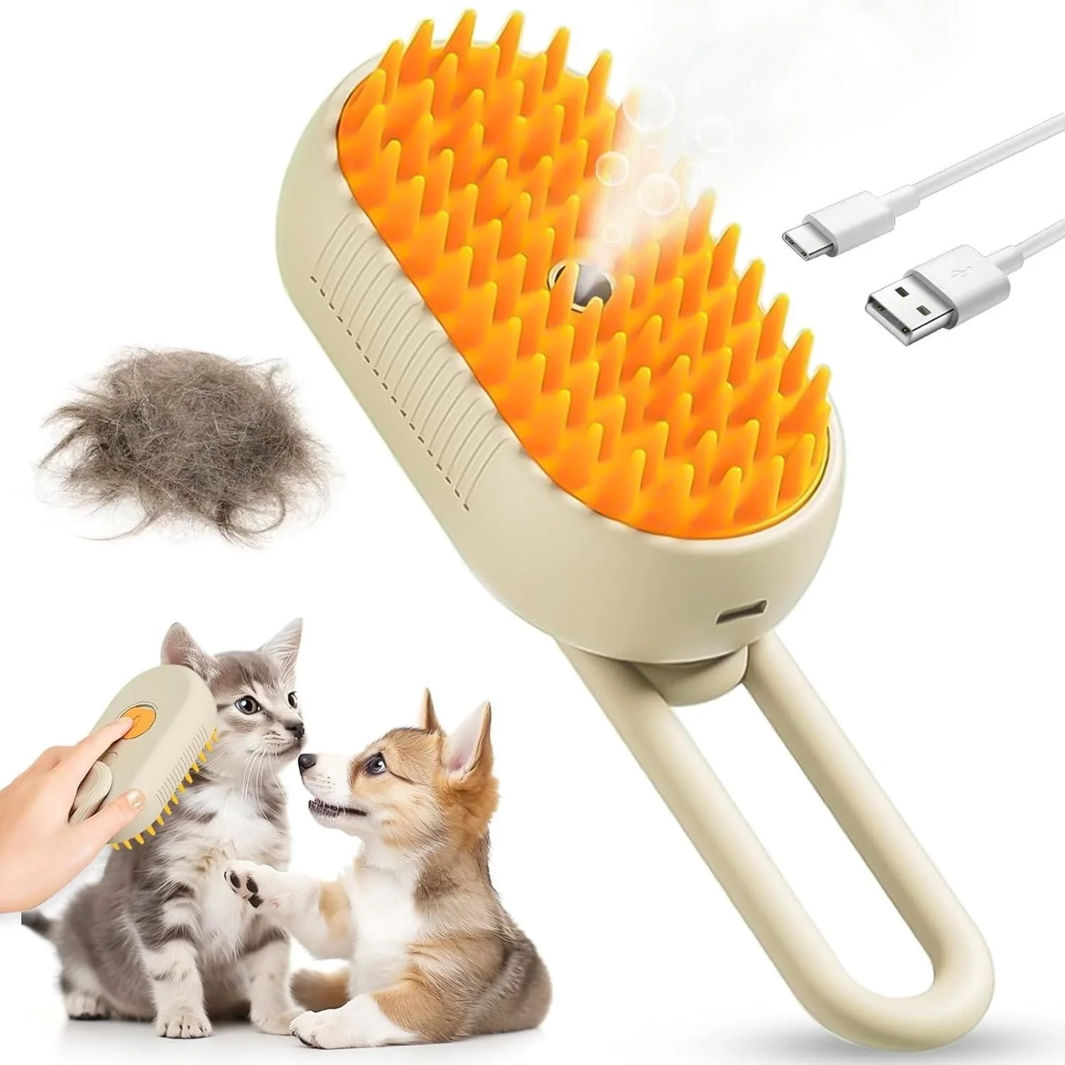 Egonex Saplı Buharlı Kedi Tarağı