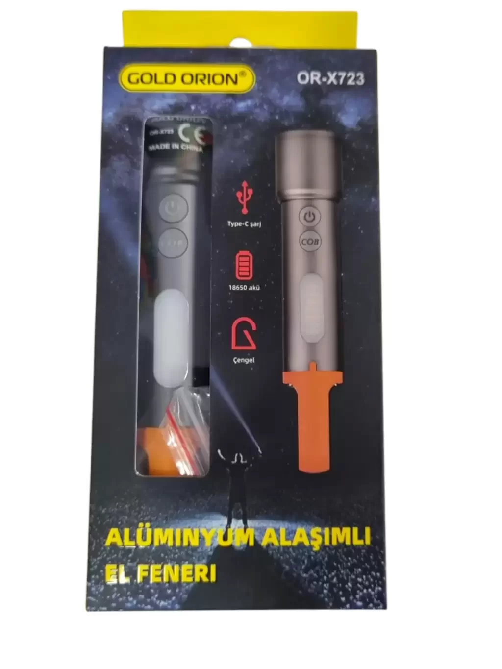 El Feneri X723 Cb-X723 Taktik Feneri Askeri Meşale