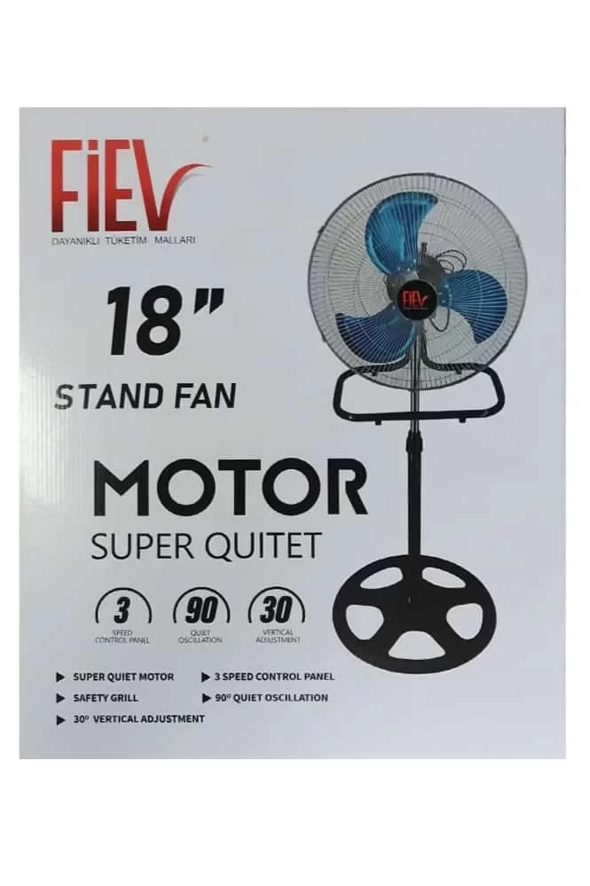 Fiev 18 inç 3in1 Ayaklı Vantilatör 130 Watt Bakır Sargı