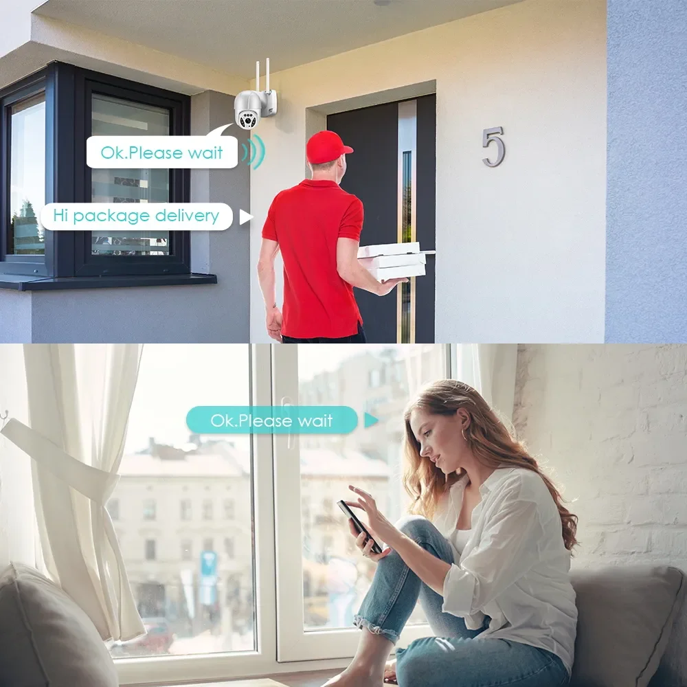 Full Hd 1080P IP66 Wifi Akıllı Haraket Sensörlü Takip 4x Zoom Su Geçirmez Ip Kamera Full Hd 1080P IP66 Wifi Akıllı Haraket Sensörlü Takip 4x Zoom Su Geçirmez Ip Kamera