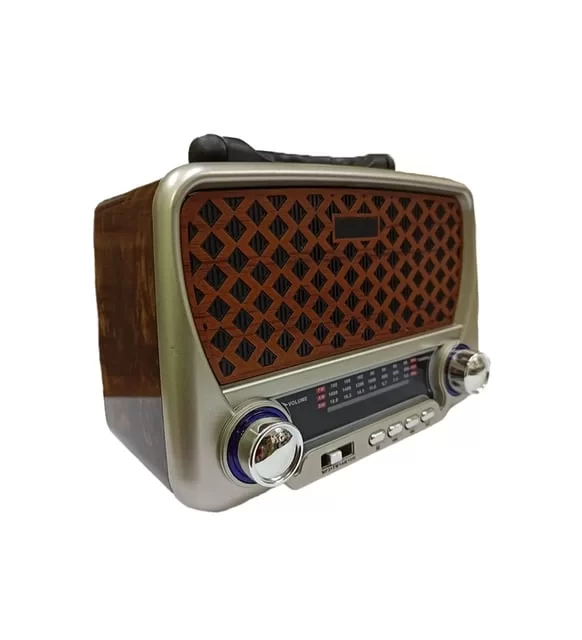 Gold Htc Ghtc-4010 Nostaljik Radyo Hoparlör Bluetooth Usb Tf Hafıza Kart Aux Destekli Müzik