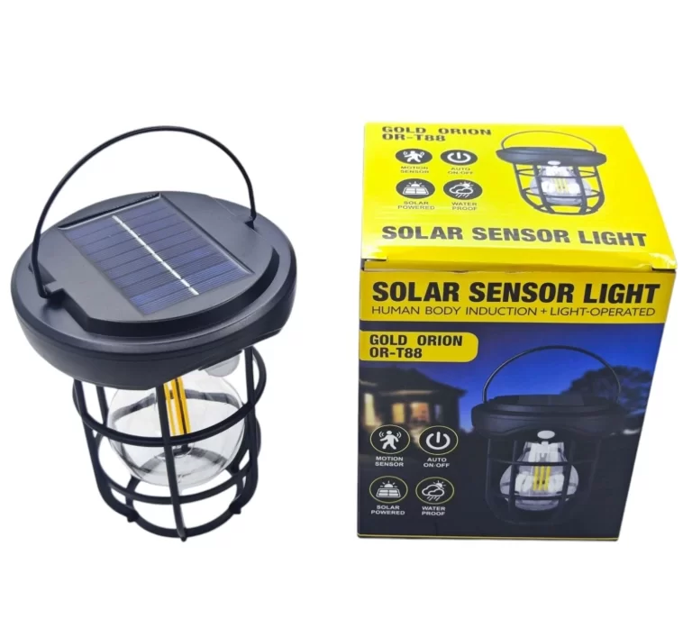 Gold Orion OR-T88 Solar Hareket Sensörlü Duvar Tipi Bahçe Aydınlatma