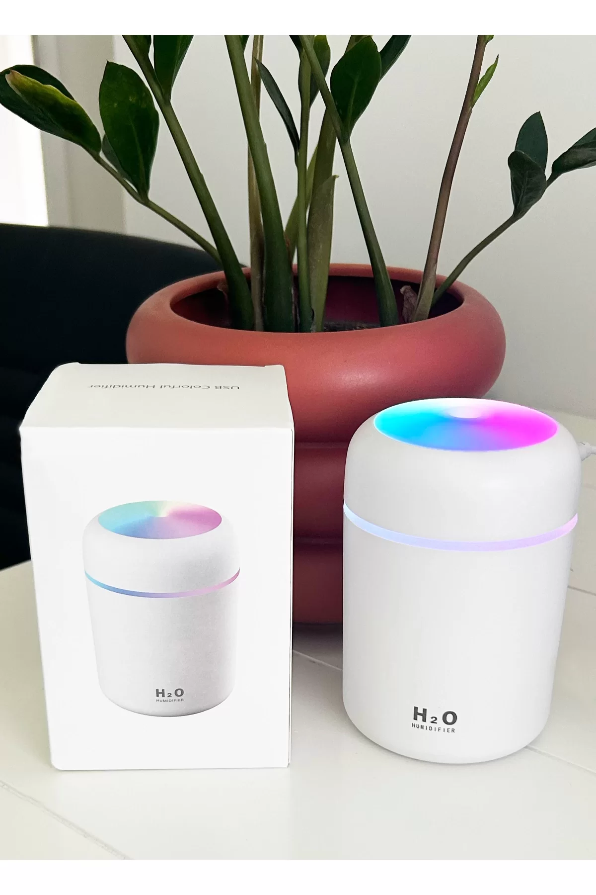 H2O LED Işıklı Mini Oda Hava Nemlendirici