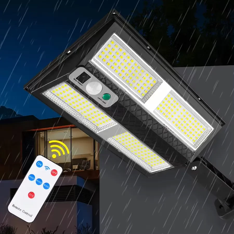 Hareket Sensörlü IP65 Güneş Enerjili LED Spot Kumandalı
