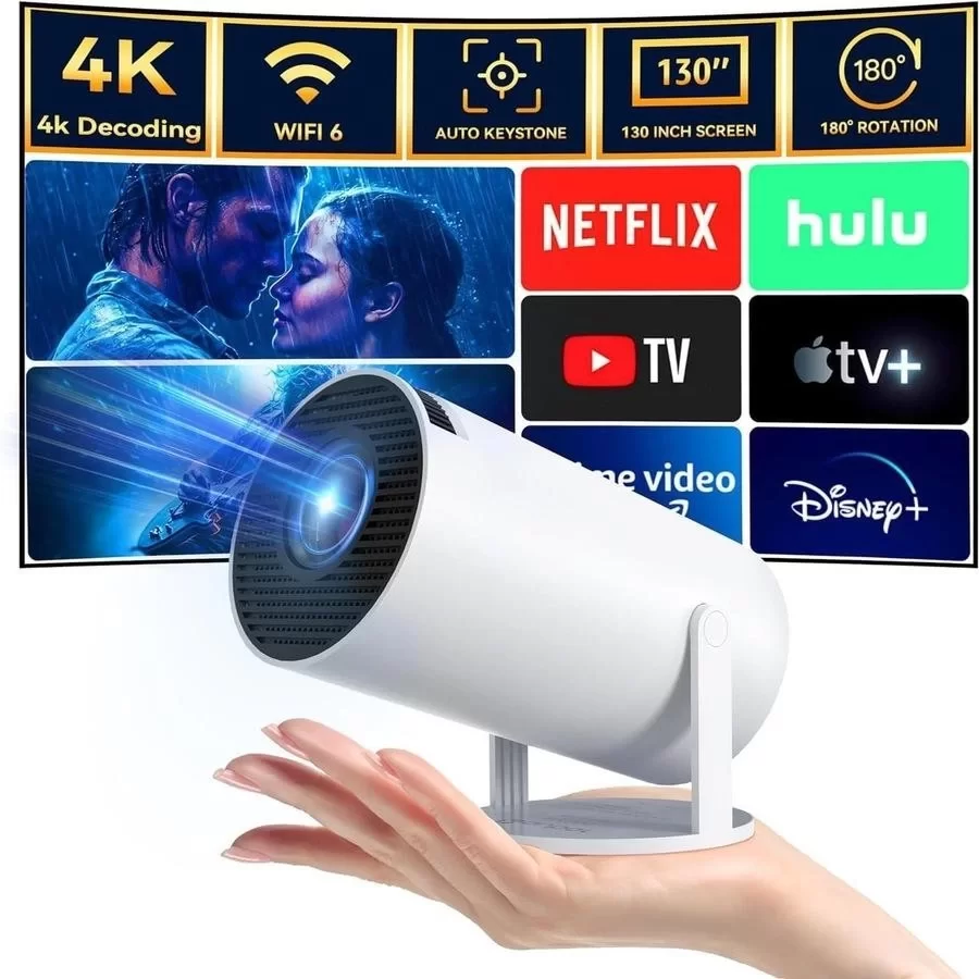 HY300 Full HD Android Taşınabilir Mini Projeksiyon Cihazı
