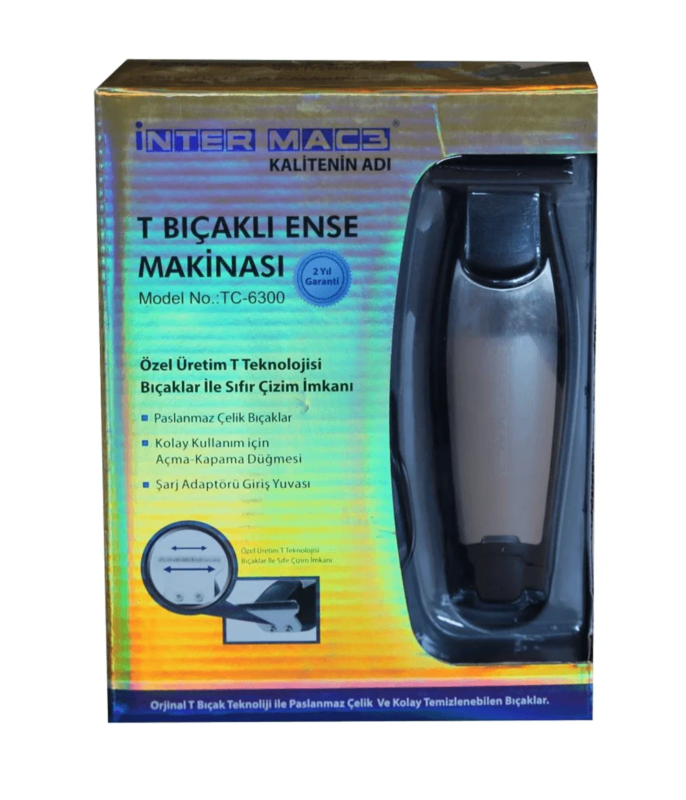 İnter Mac Inter Mac3 TC-6300 T Bıçaklı Sakal-Ense Tıraş Makinesi
