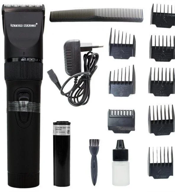 Inter Mac3 TC-4800 Yedek Bataryalı Profesyonel Saç Sakal Tıraş Makinesi
