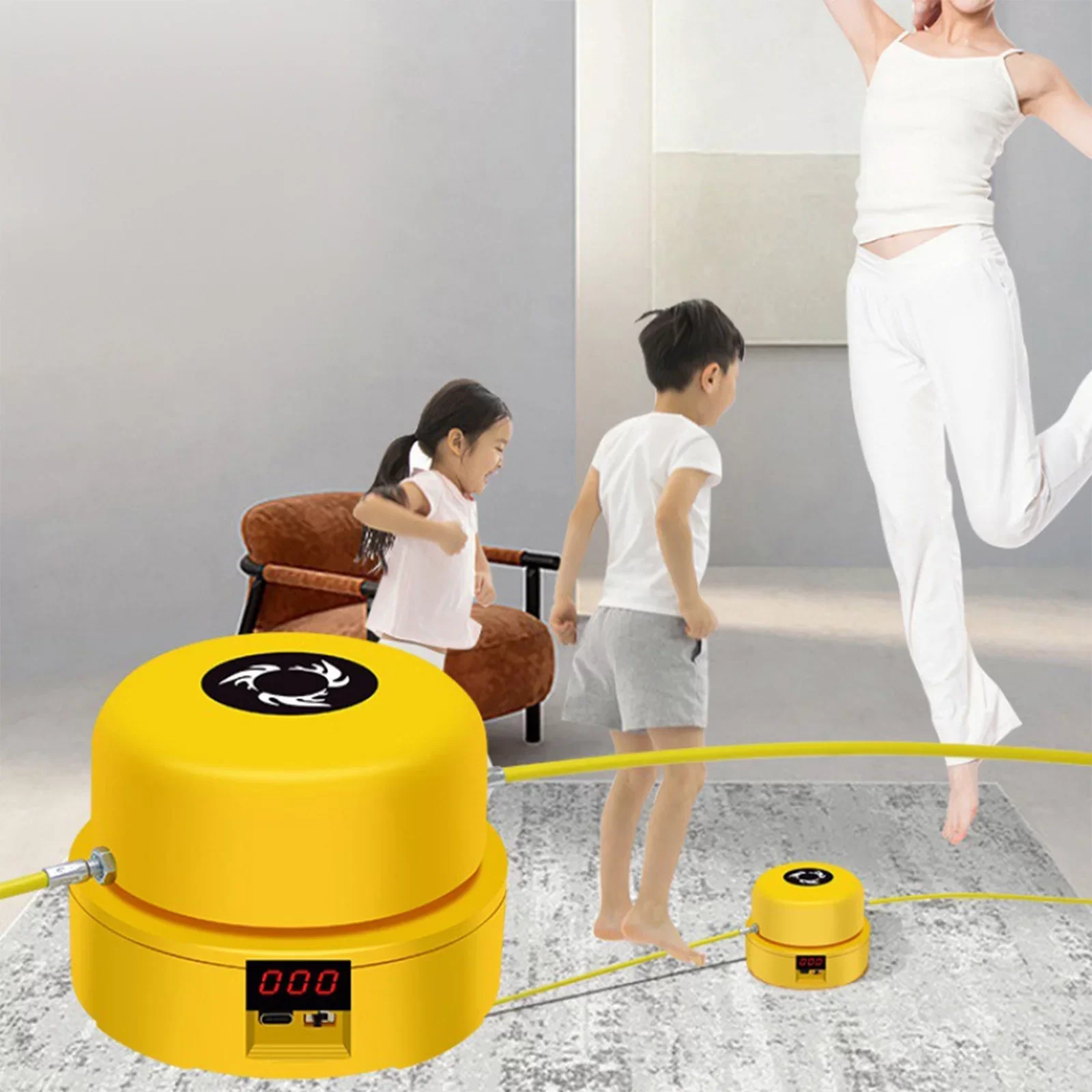 İp Atlama Makinesi 1-10 Seviye Ayarlanabilir Atlama İpi Makinası