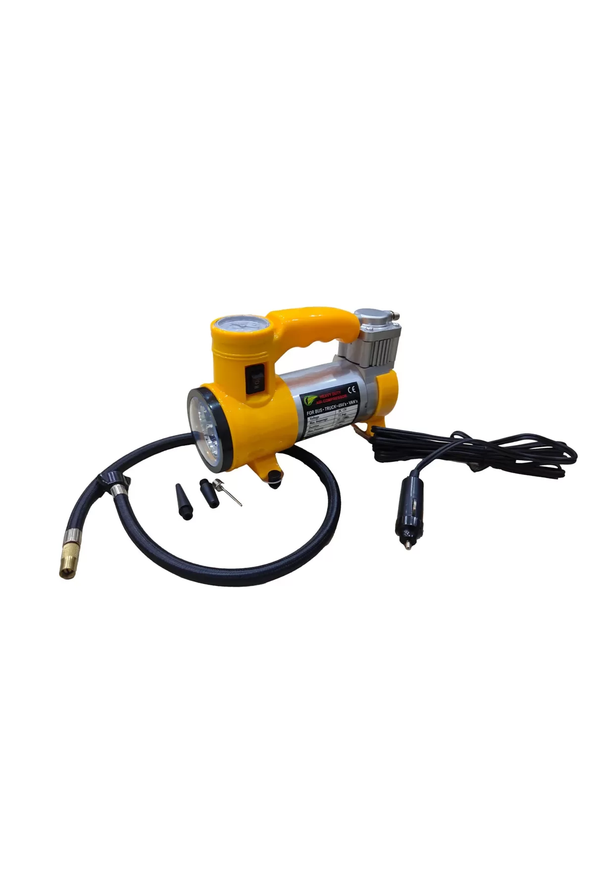 Italyano Elektrikli Araba Lastik Şişirme / 150 PSI - 12V / Taşınabilir Metal Hava Kompresörü