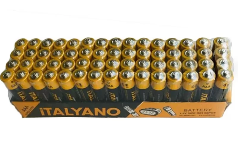 Italyano ITL-AAA İnce Kalem Pil Pakette 60 Adet