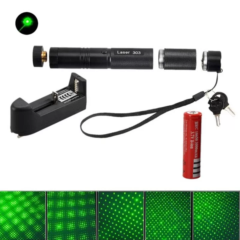 İtalyano KA-846 100MW Desen Başlıklı Şarjlı Yeşil Lazer Pointer
