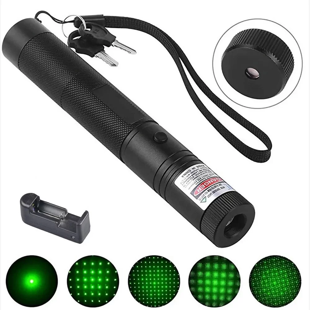 İtalyano KA-846 100MW Desen Başlıklı Şarjlı Yeşil Lazer Pointer