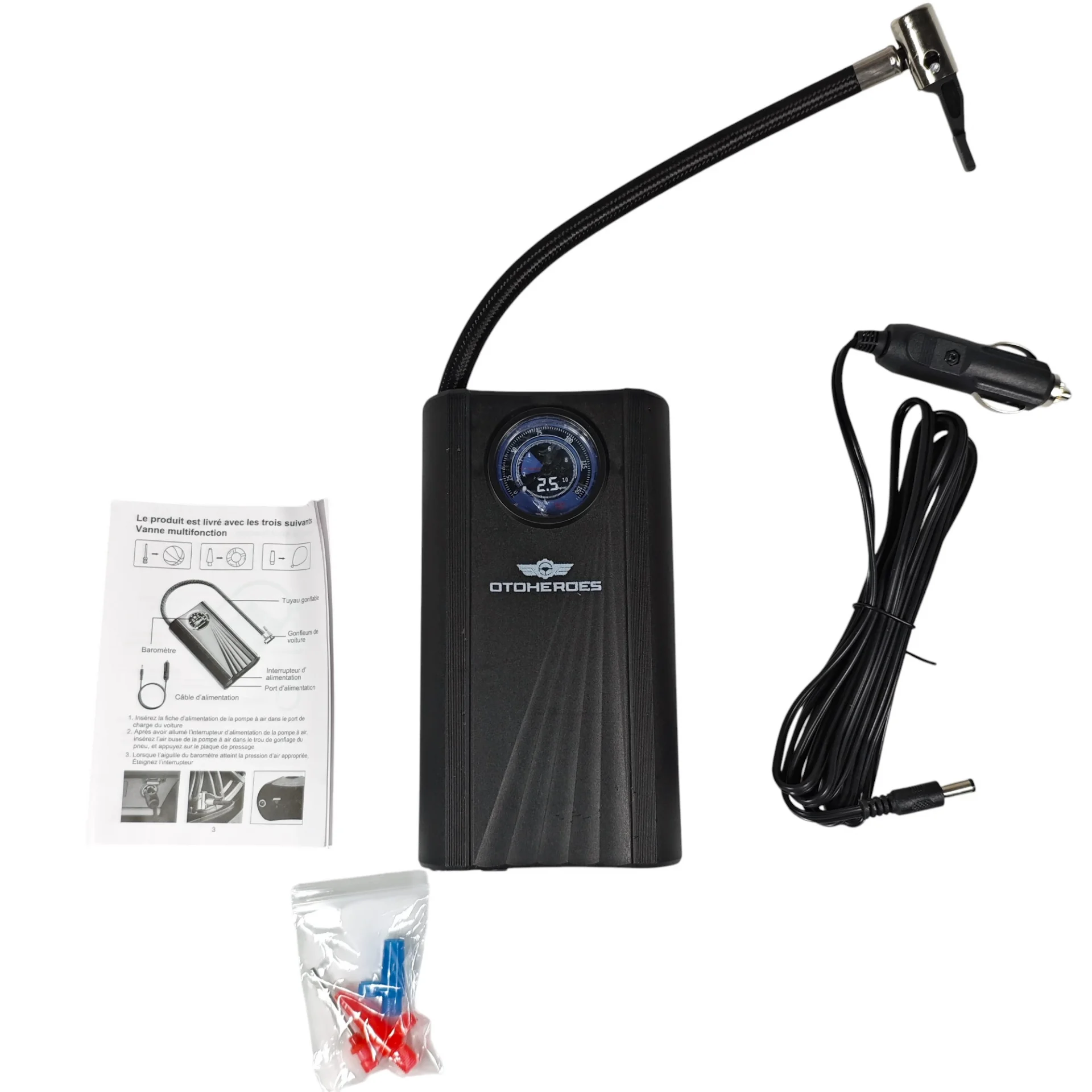 Kablolu Lastik Şişirme Cihazı Elektrikli Lastik Pompası 120W Kablolu Versiyon - SCK619-1 - Siyah Kablolu Lastik Şişirme Cihazı Elektrikli Lastik Pompası 120W Kablolu Versiyon - SCK619-1 - Siyah