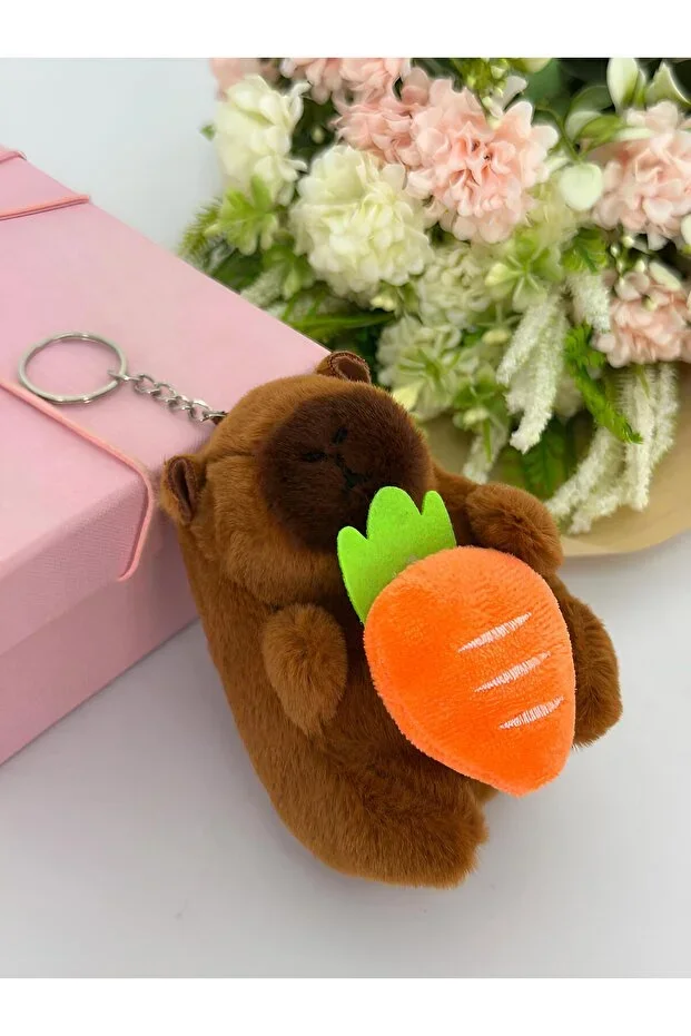 Kapibara Peluş Anahtarlık