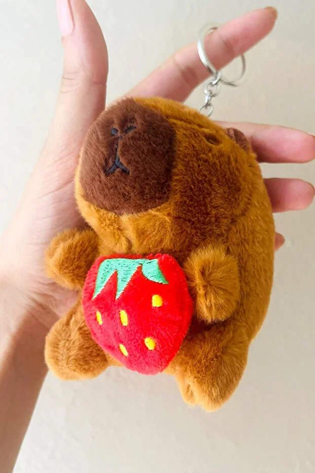 Kapibara Peluş Anahtarlık