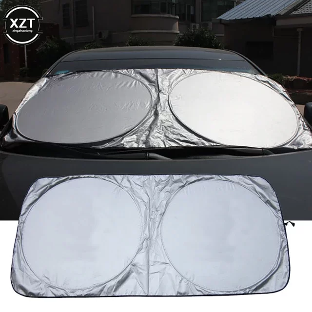 Katlanabilir 150x70 CM Araç Ön Cam Güneşlik Ön Cam Araç Perdesi Araç Güneş Koruyucu Oto Güneşlik
