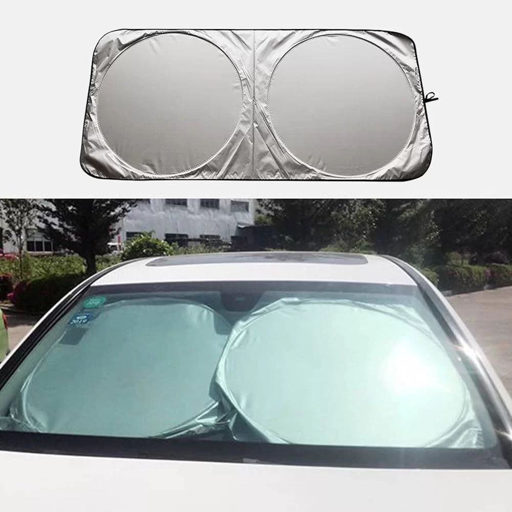Katlanabilir 150x70 CM Araç Ön Cam Güneşlik Ön Cam Araç Perdesi Araç Güneş Koruyucu Oto Güneşlik