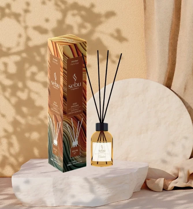 Kehribar Ortam Kokusu Bambu Çubuklu Sebu 100 Ml