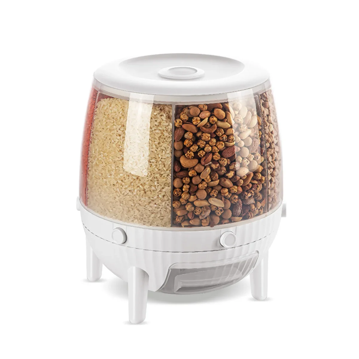 Alitech Kuru Gıda ve Bakliyat 6lı Erzak Saklama Kabı 6 Kg