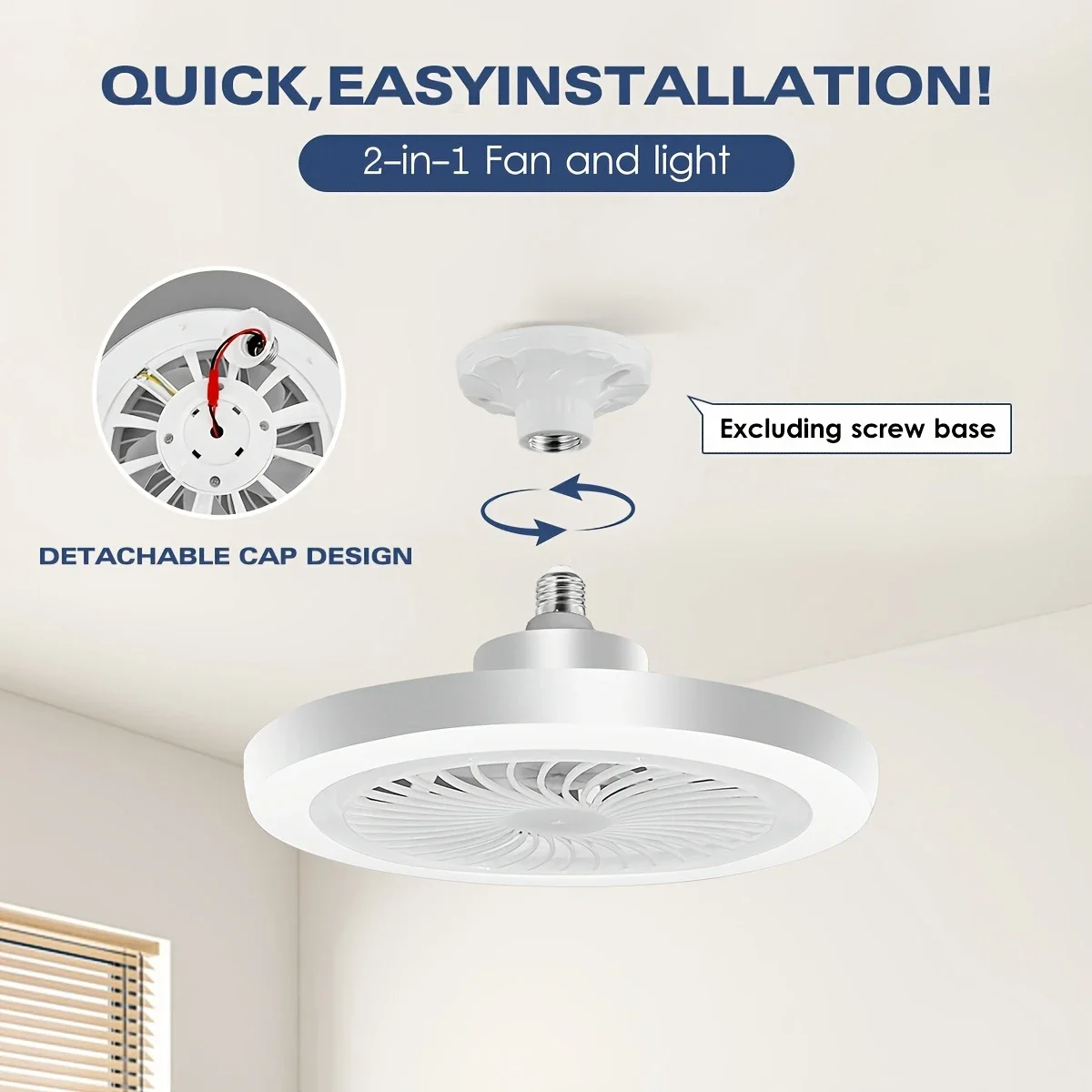 LED Lambalı Tavan Vantilatörleri