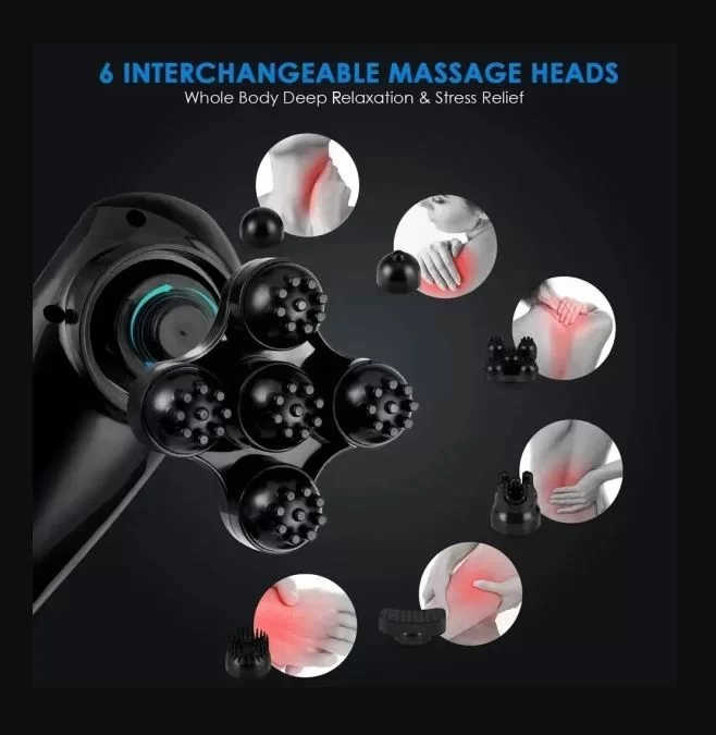 Magic Massager Plus JY-2024B Masaj Aleti Boyun Sırt Bacak Kol Karın Bel 6 Başlıklı