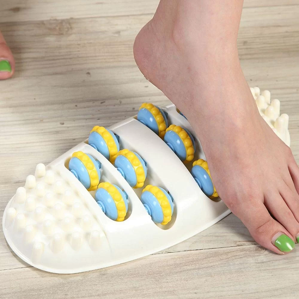 Masaj Mat Masaj Aleti 3D Shiatsu Rulo Ayak Masajı Rulo Ayak Rulo Tekerlek Akupunktur Noktası