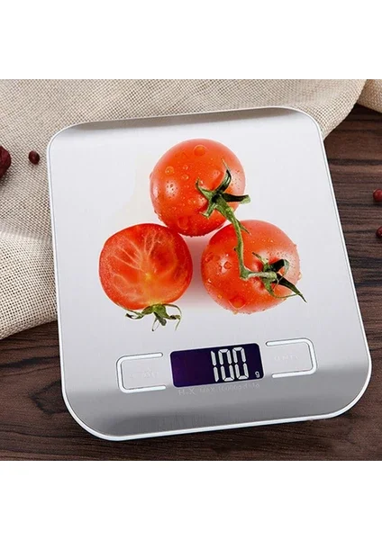 Metal Dijital Mutfak Terazisi Hassas Tartı 5 Kg Crown